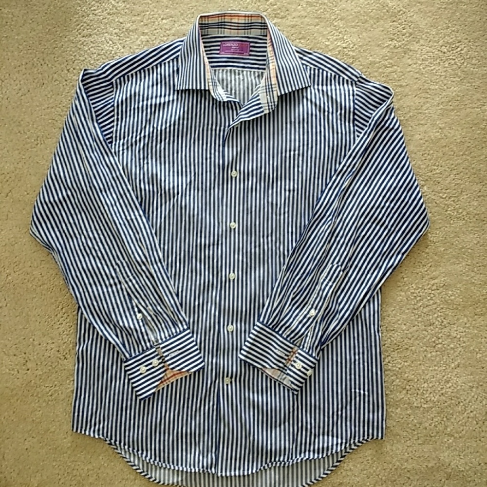 Lorenzo Uomo striped dress shirt
