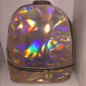 Fashion Mirror Metallic Backpack