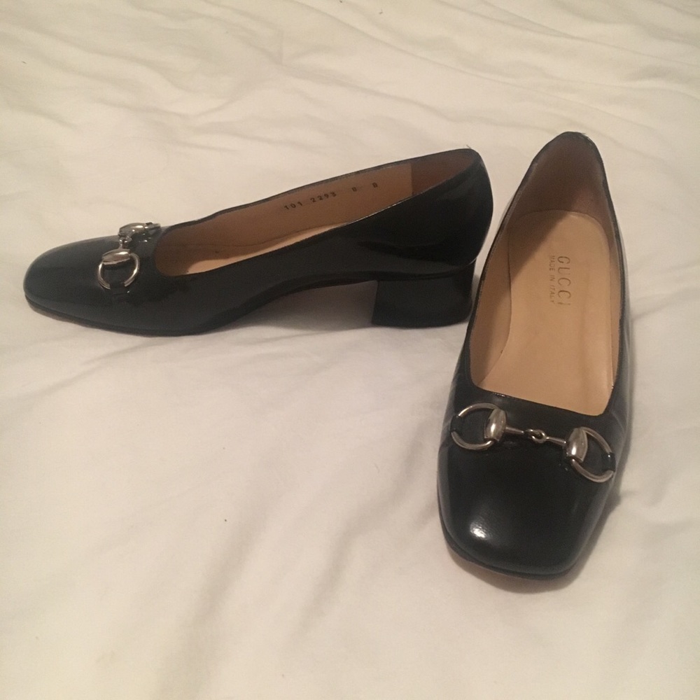 Gucci Horsebit Block Heel Loafers