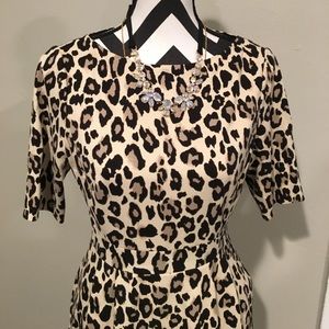Kate Spade Leopard A-Line Dress
