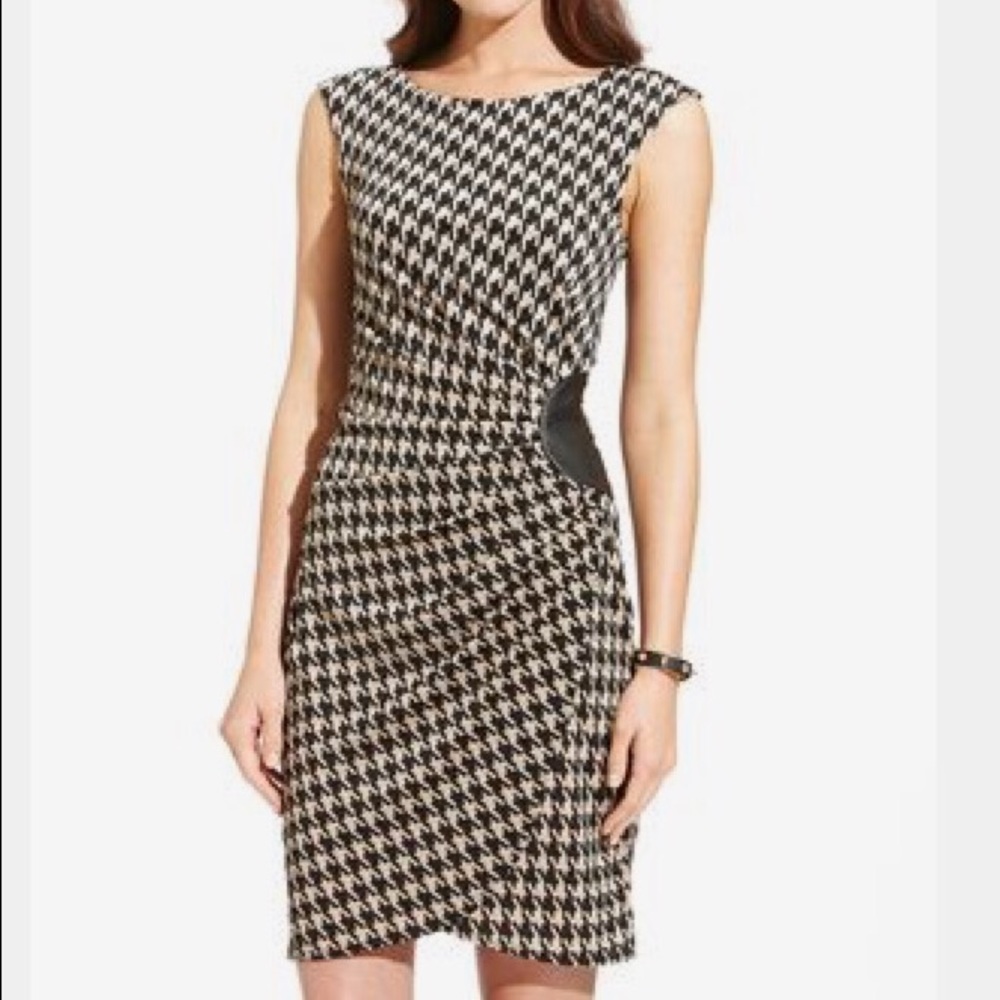 Sleeveless houndstooth dress Size L (8-10)