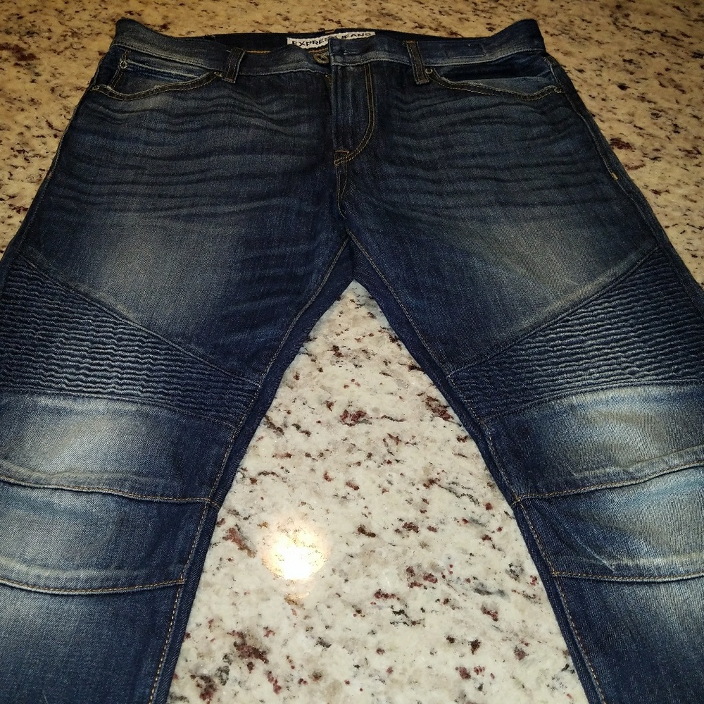Express jeans.  No stains no tear