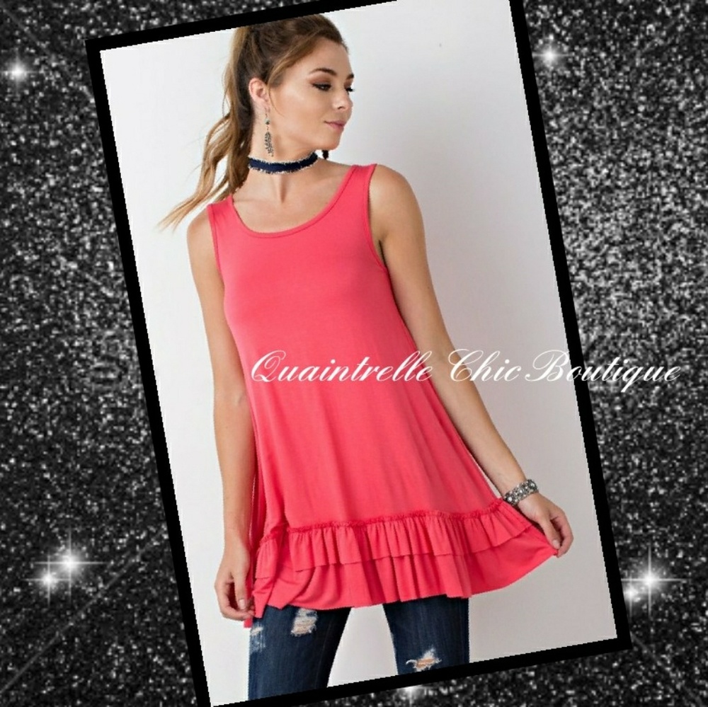 GANACHE DOUBLE RUFFLE TUNIC