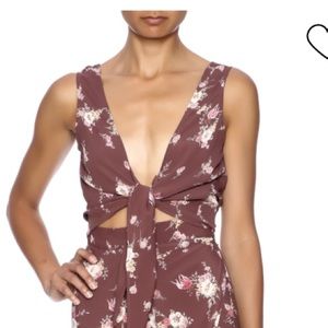 flynn skye amelia crop top dangling bouquet