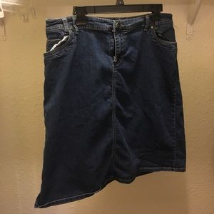 Knee Length Denim Skirt size 14