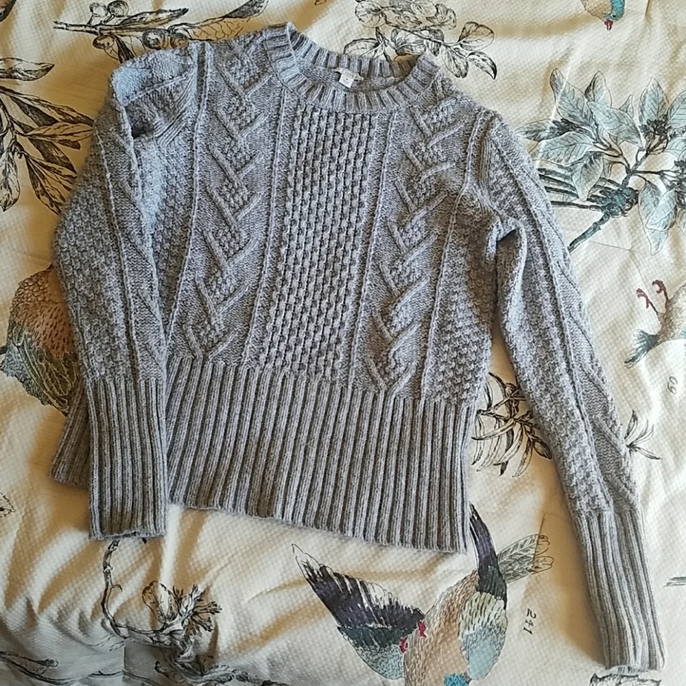 cable knit sweater