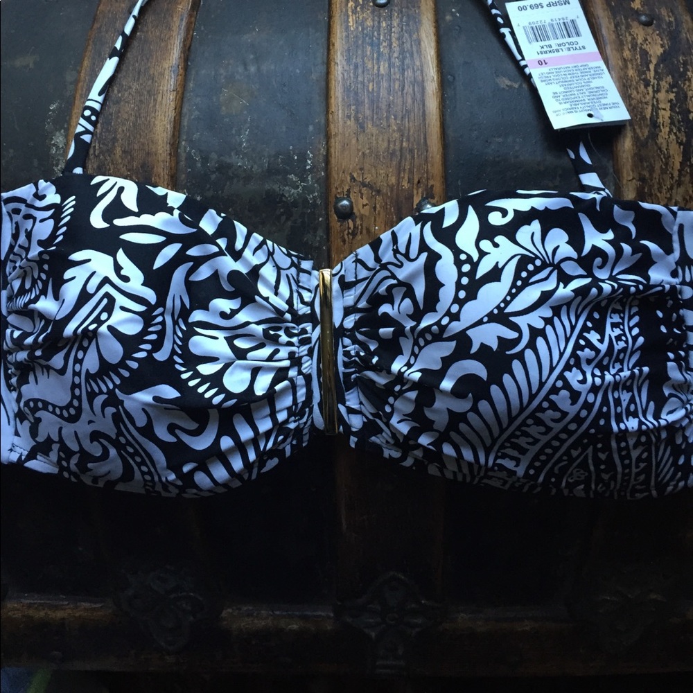NWT 🌴☀️La Blanca Bandeau with detachable Strap