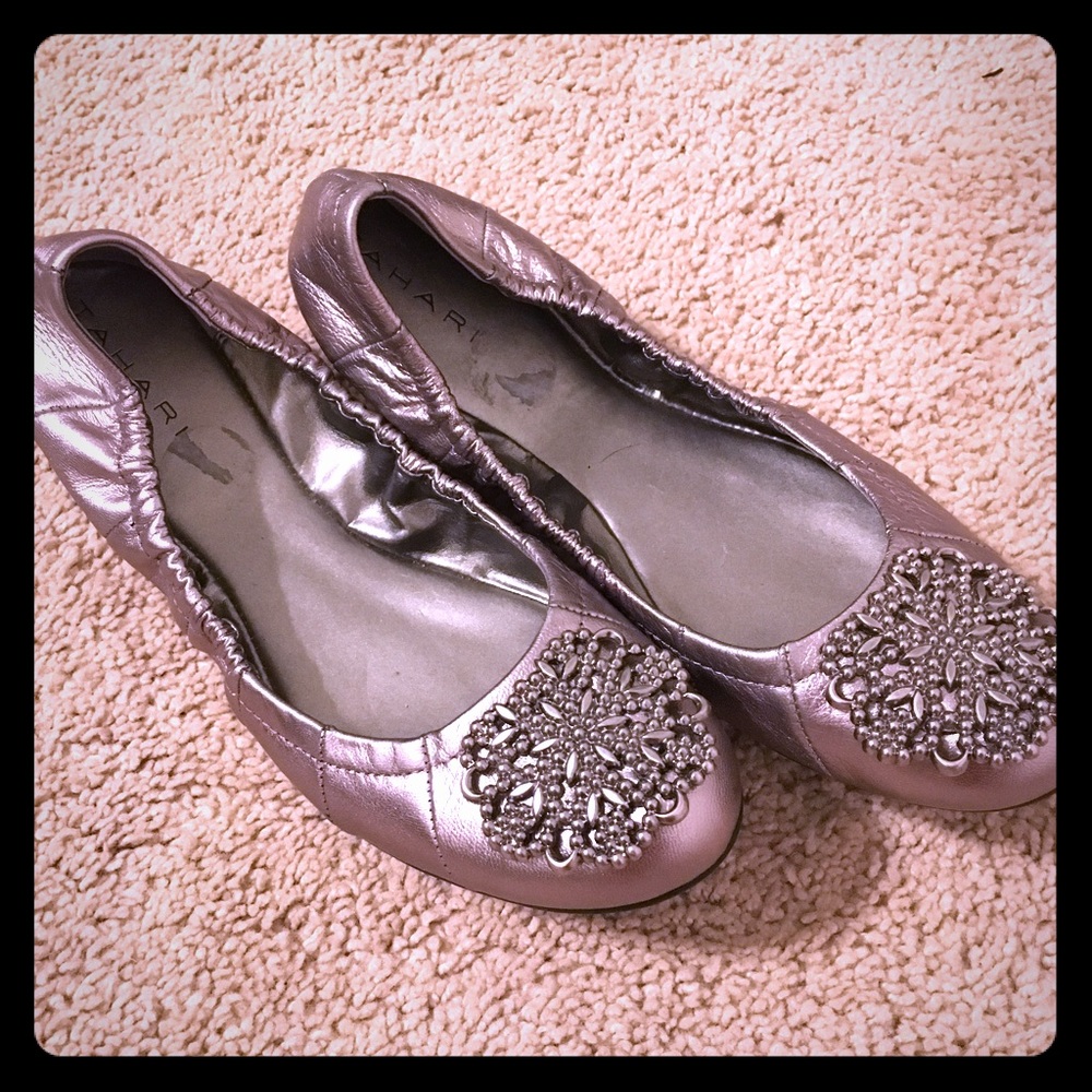 Adorable embellished flats - make me an offer!