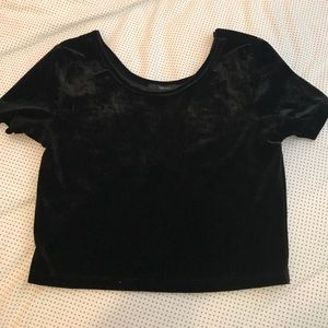 Velvet Crop Top