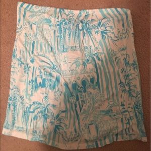 Lilly Pulitzer Strapless Blouse