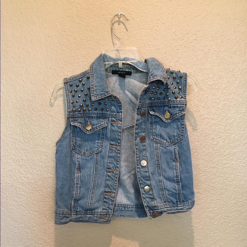 F21 Denim Vest