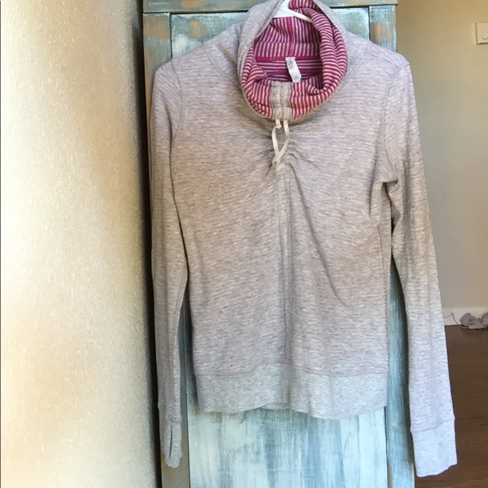 Lululemon- NWOT Reversible Draw String Sweater