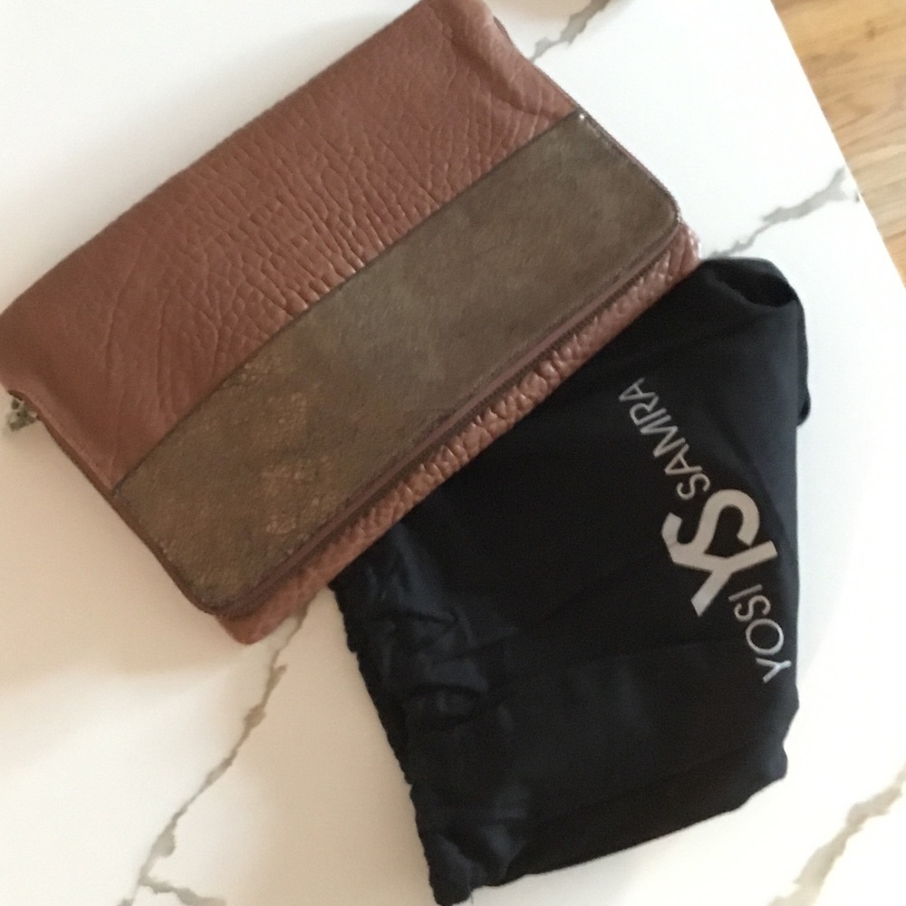 Yosi Samra zip around fold over clutch