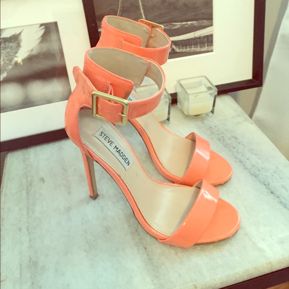 Creamsicle heel sandals (Steve Maddens - 36.5)