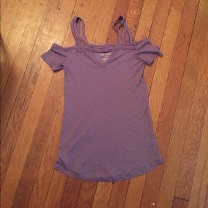 American Eagle Soft and Sexy Cold Shoulder Shirt