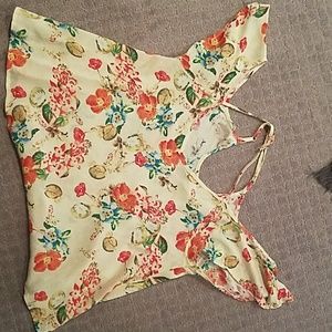 Fun top with drop shoulders