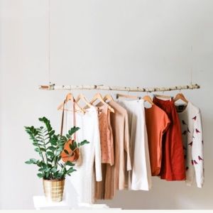 Kekoni Hanging Branch Clothing Rack