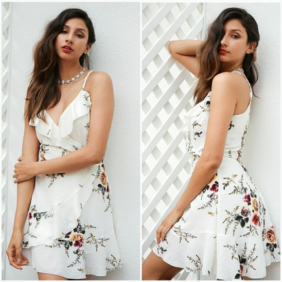 Aline Ruffle Floral Summer Dress - Picture 2 of 7