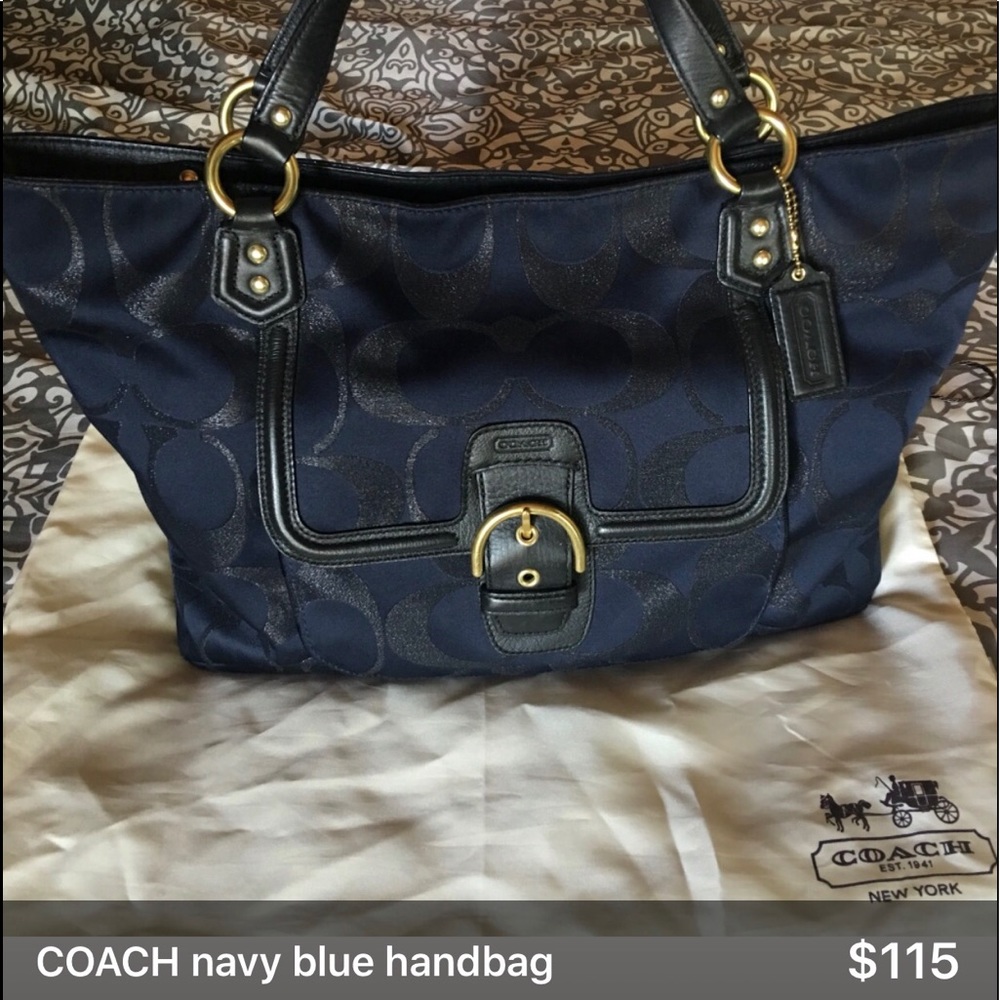 COACH Purse, Navy Blue