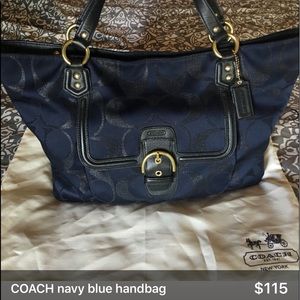 COACH Purse, Navy Blue