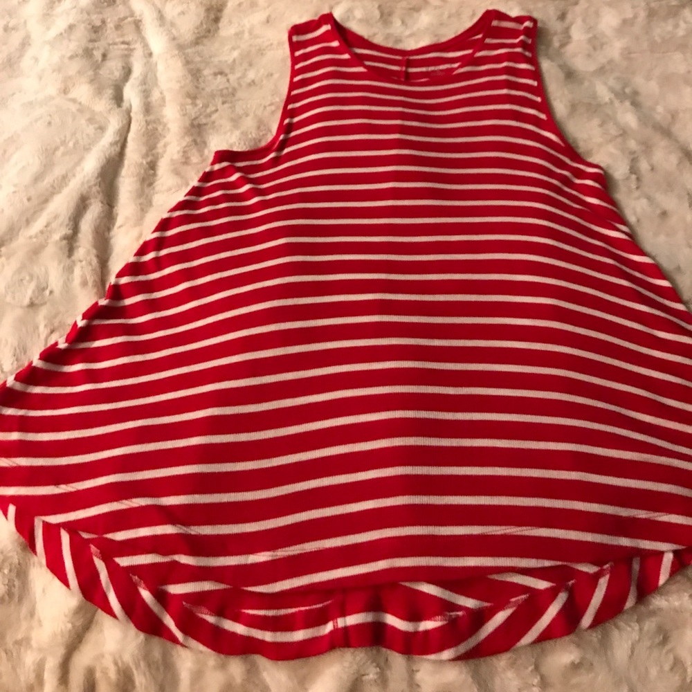 Final price. Red/white Marina sleeveless tank.