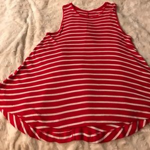 Final price. Red/white Marina sleeveless tank.