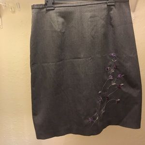Grey Pencil Skirt Size 16