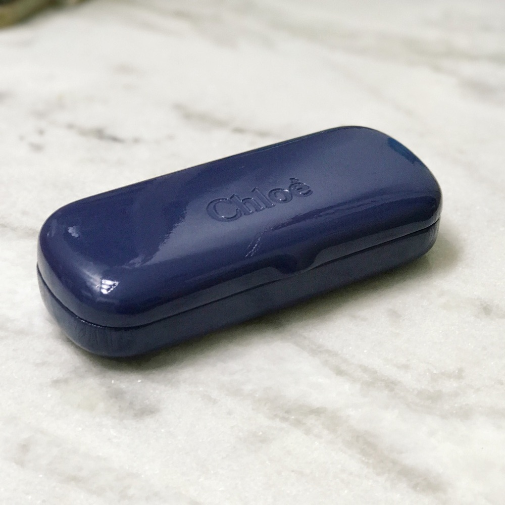 Chloe' Blue Hardshell Sunglasses Case