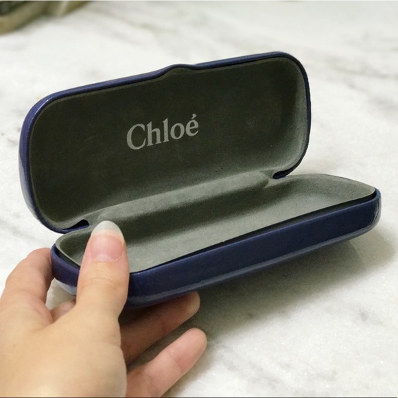 Chloe' Blue Hardshell Sunglasses Case - Picture 2 of 4