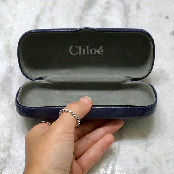 Chloe' Blue Hardshell Sunglasses Case - Picture 4 of 4