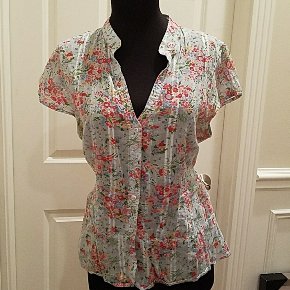 Thin cotton blouse