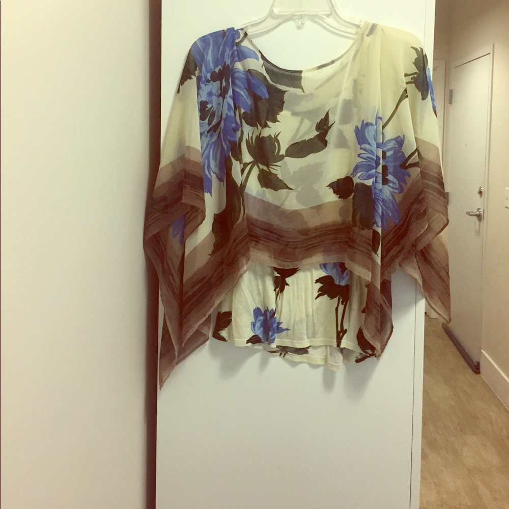 Floral blouse from Anthropologie