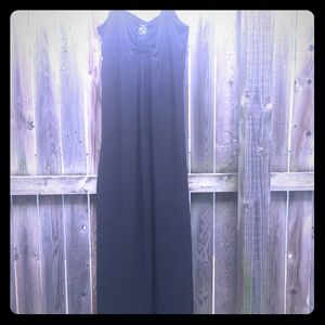 Black floor length dress