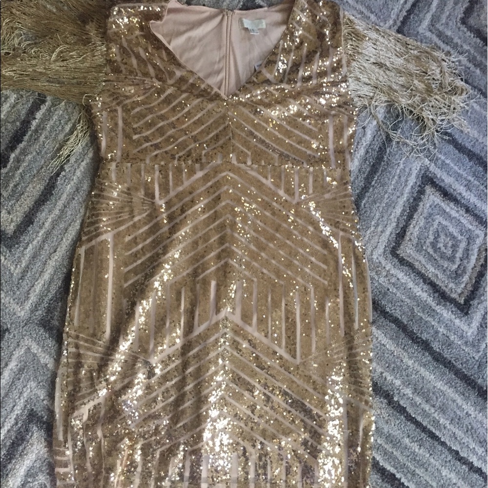 Brand new Gold sequin dress.