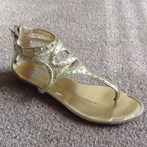 Dolce Vita gold studded sandals