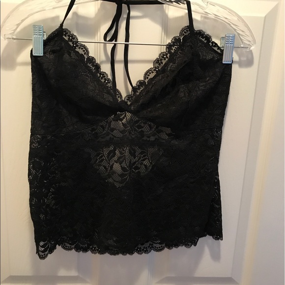 Tops - LACE HALTER TOP