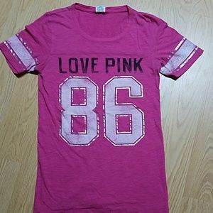 1 DAY SALE VS Pink Football Jersey T-shirt