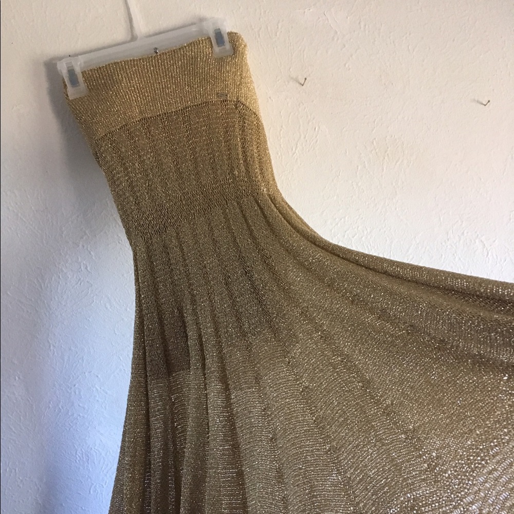 SA stunning gold stretchy evening skirt dress 👗