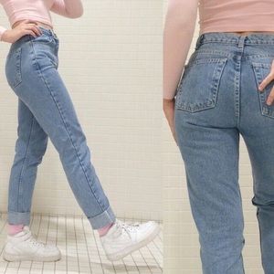 American Apparel High Waist Light Wash Jeans