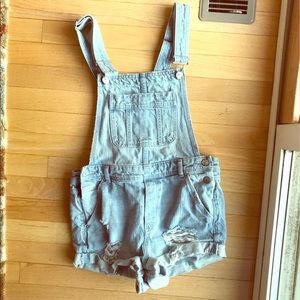 H&M Coachella Overall Shorts