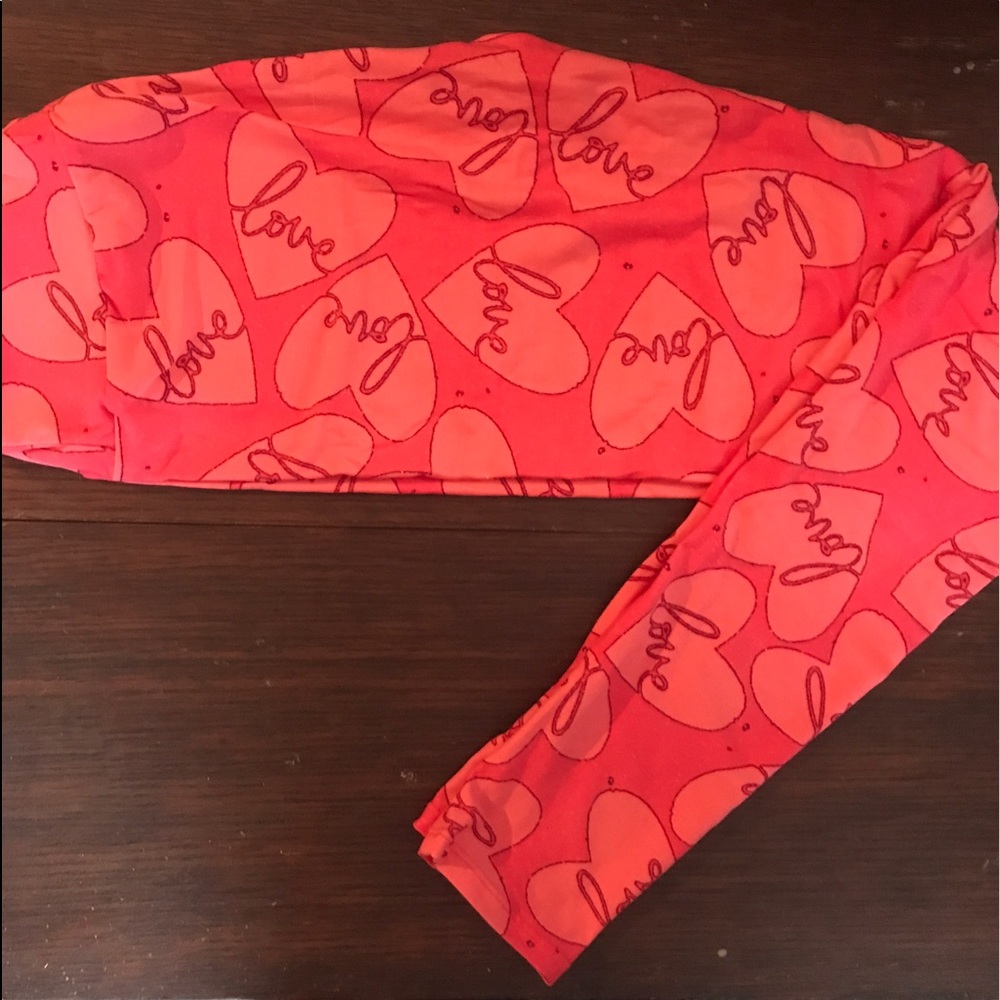 NWT LuLaRoe OS Valentine's Day Leggings