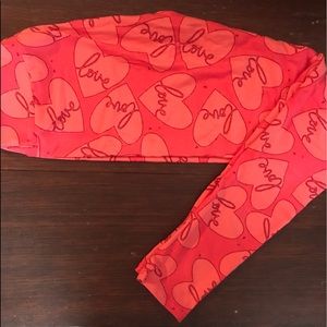 NWT LuLaRoe OS Valentine's Day Leggings