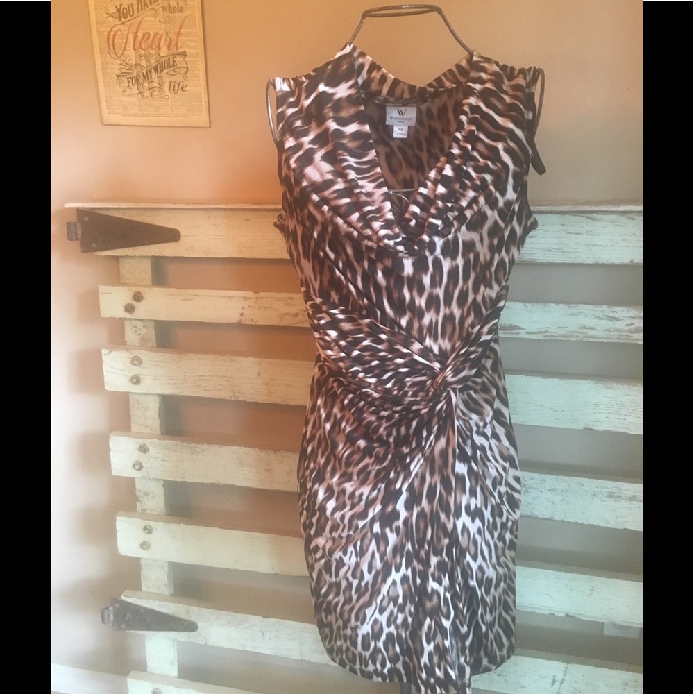 Animal Print dress petite small