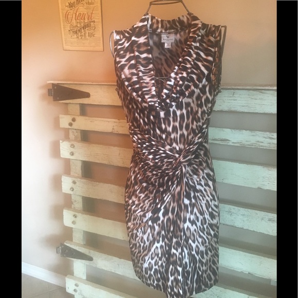 Animal Print dress petite small - Picture 2 of 4