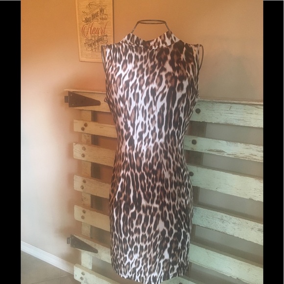 Animal Print dress petite small - Picture 3 of 4