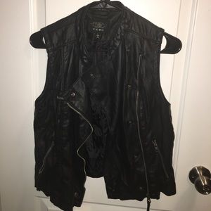 Leather vest