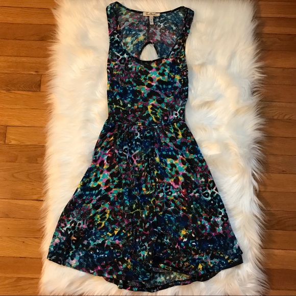 True Freedom Kaleidoscope Open Back Tie Dress - Picture 1 of 6