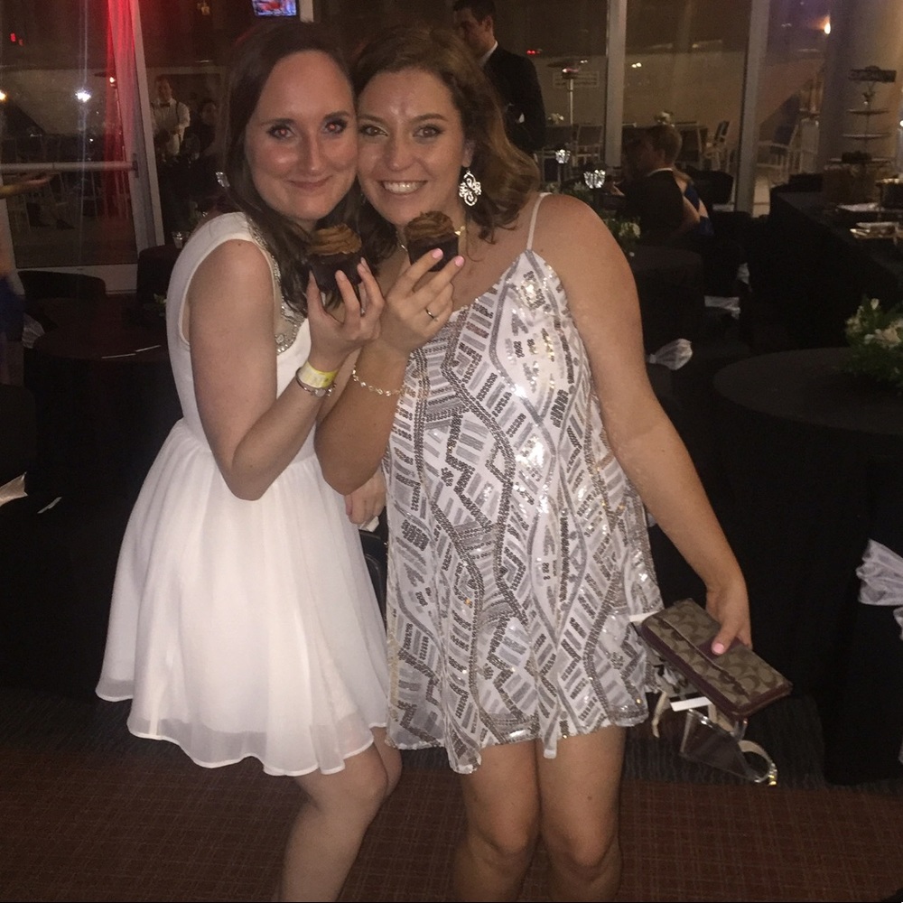 sequin baby doll style formal dress