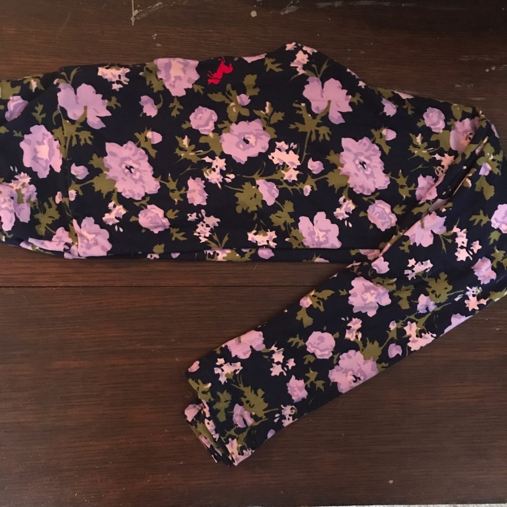 LuLaRoe OS Hidden Unicorn Floral Leggings