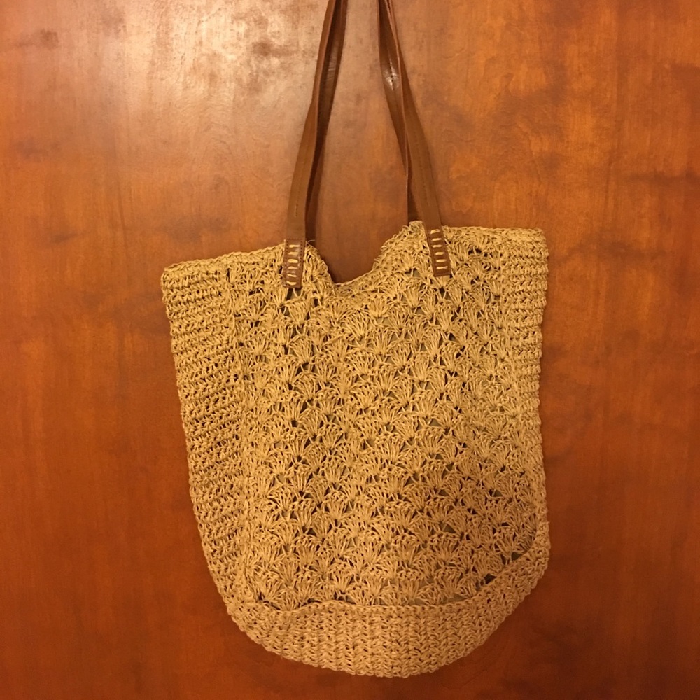 Merona straw tote